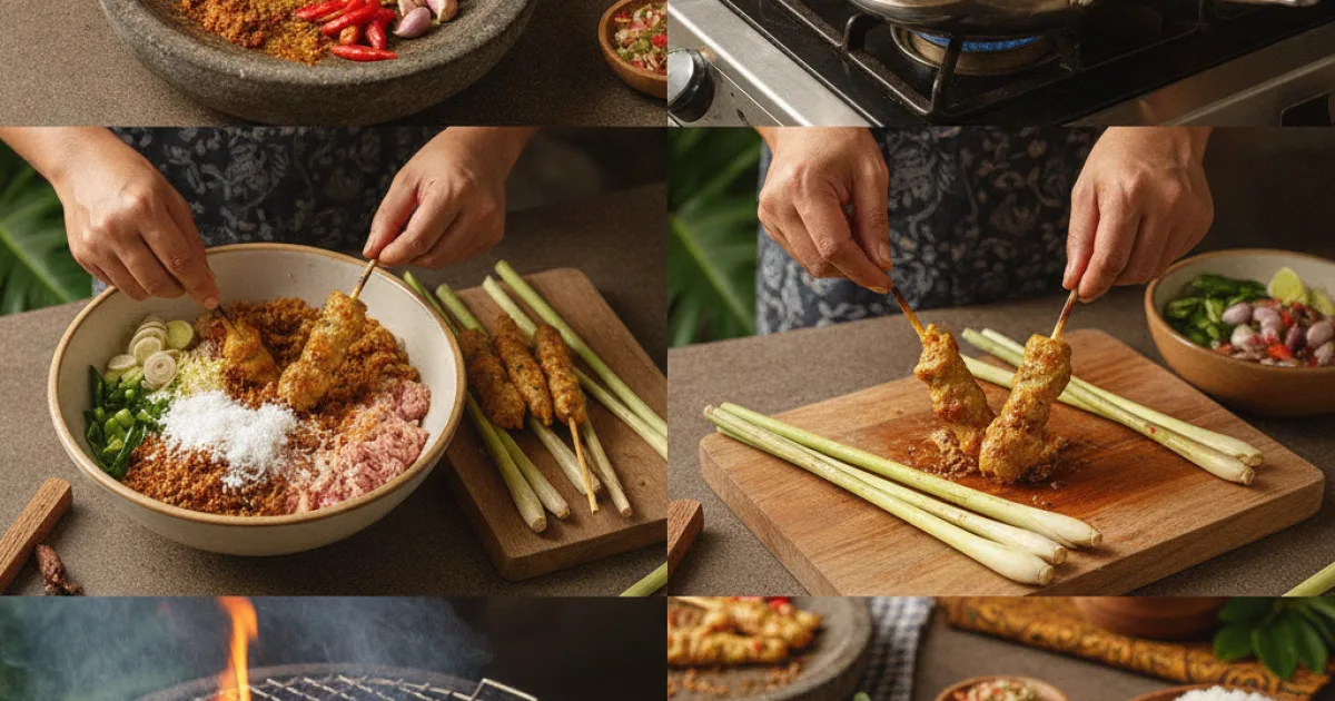 Cara Membuat Sate Lilit Bali Asli: Mengungkap Resep Leluhur dan Teknik Tradisional