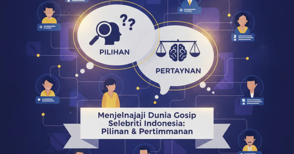 Menjelajahi Dunia Gosip Selebriti Indonesia: Pilihan & Pertimbangan