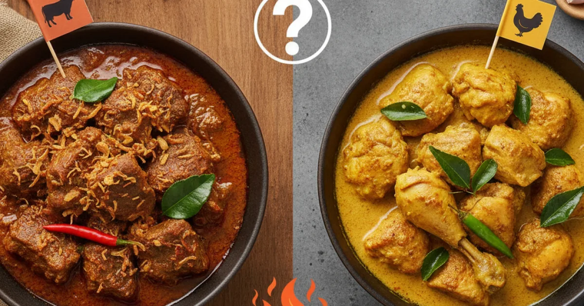 Duel Rendang: Resep Daging Sapi vs Ayam, Mana Jagoan Anda?
