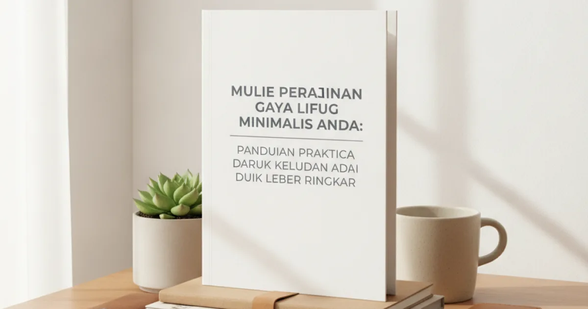 Mulai Perjalanan Gaya Hidup Minimalis Anda: Panduan Praktis untuk Kehidupan yang Lebih Ringkas